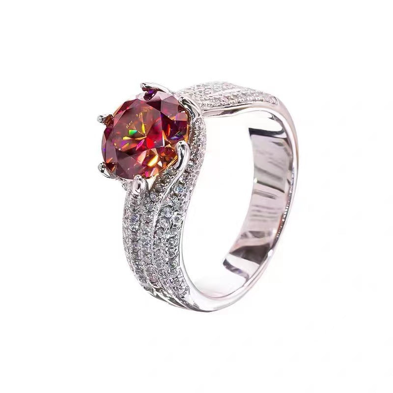 3 Karaat Super Sparkle Elegante Vintage Dames Ring