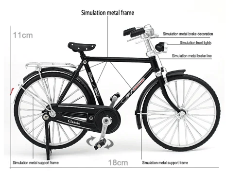 (BESPAAR 48% UIT)-DIY Fiets Model Schaal