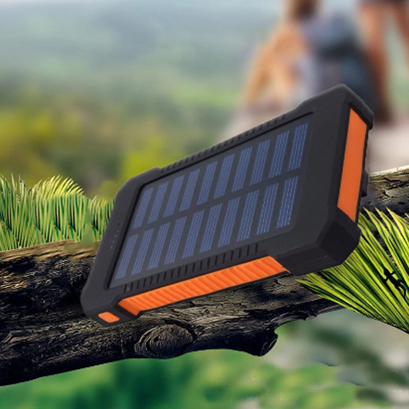 （🔥Fri leverans🔥）Portable Solar Power Bank with Built-In Cables