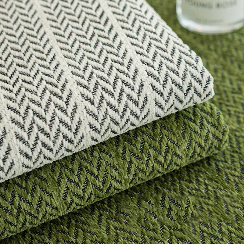 Effen kleur Chenille Anti-kras Herringbone Sofa Cover