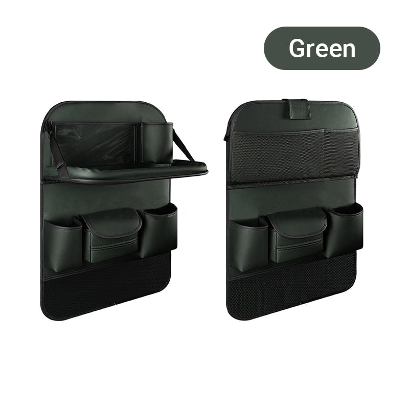 Car Backseat Organizer with Foldable Table Tray