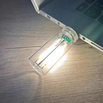 Draagbare Aanraakbediening Glasbol USB Nachtlamp