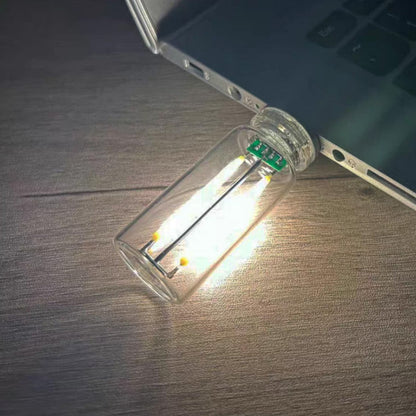 Draagbare Aanraakbediening Glasbol USB Nachtlamp