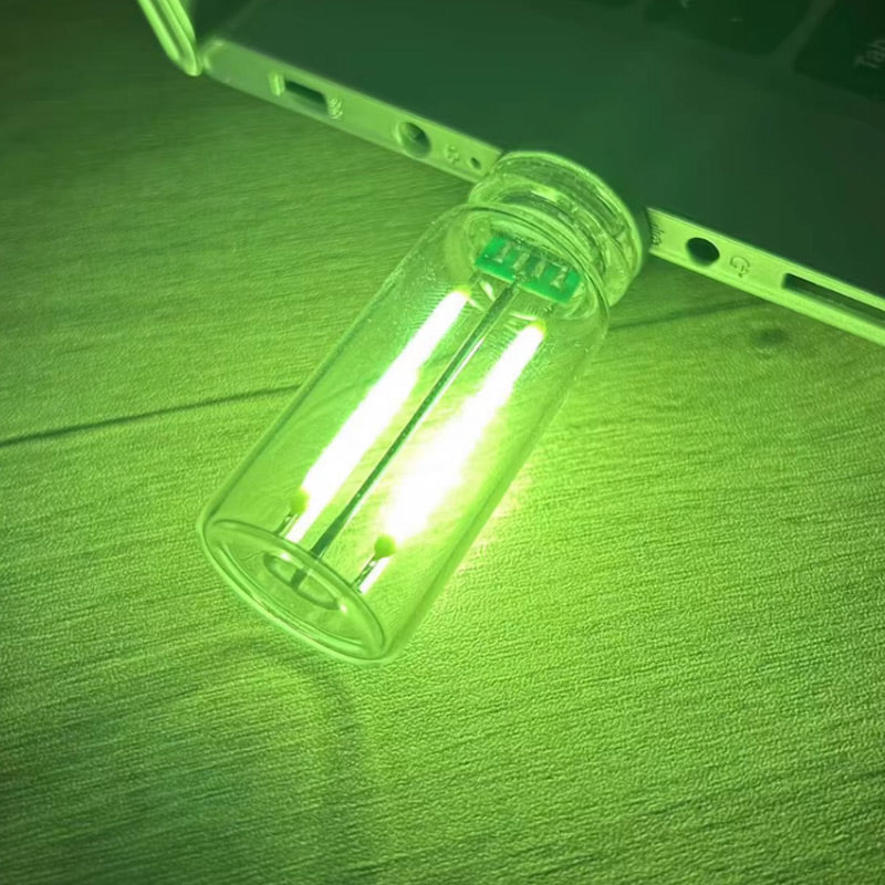 Draagbare Aanraakbediening Glasbol USB Nachtlamp