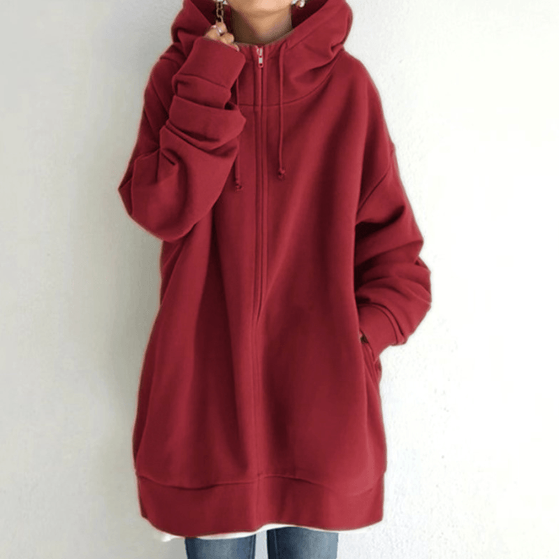 Vrouwen Zip Hooded Sweater voor Herfst/Winter