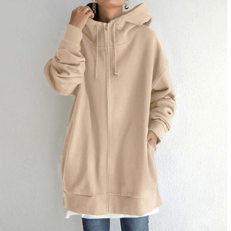 Vrouwen Zip Hooded Sweater voor Herfst/Winter