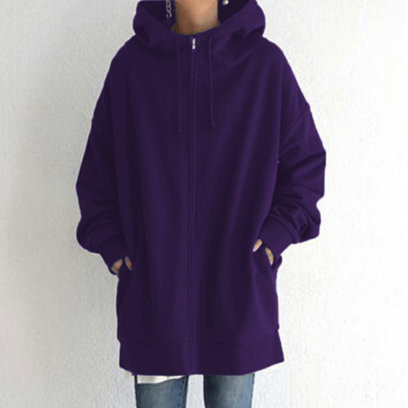 Vrouwen Zip Hooded Sweater voor Herfst/Winter