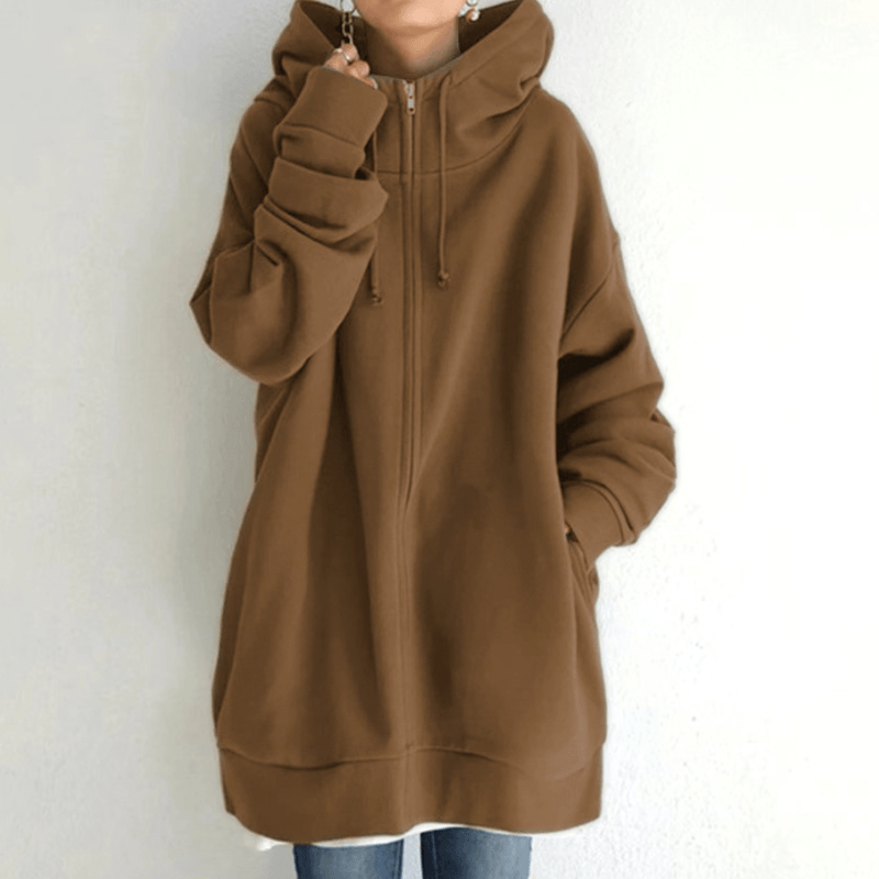 Vrouwen Zip Hooded Sweater voor Herfst/Winter