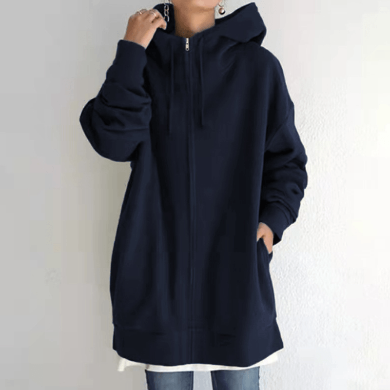 Vrouwen Zip Hooded Sweater voor Herfst/Winter