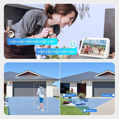 Dual Lens Auto Tracking HD Beveiligingscamera's