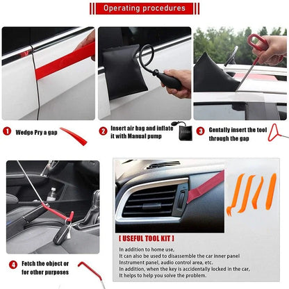 🔑 Professionele autogereedschapset – Complete reparatieset, hoge hardheid en duurzaamheid, draagbare opbergkoffer, essentieel voor noodgevallen en dagelijks auto-onderhoud 🚗