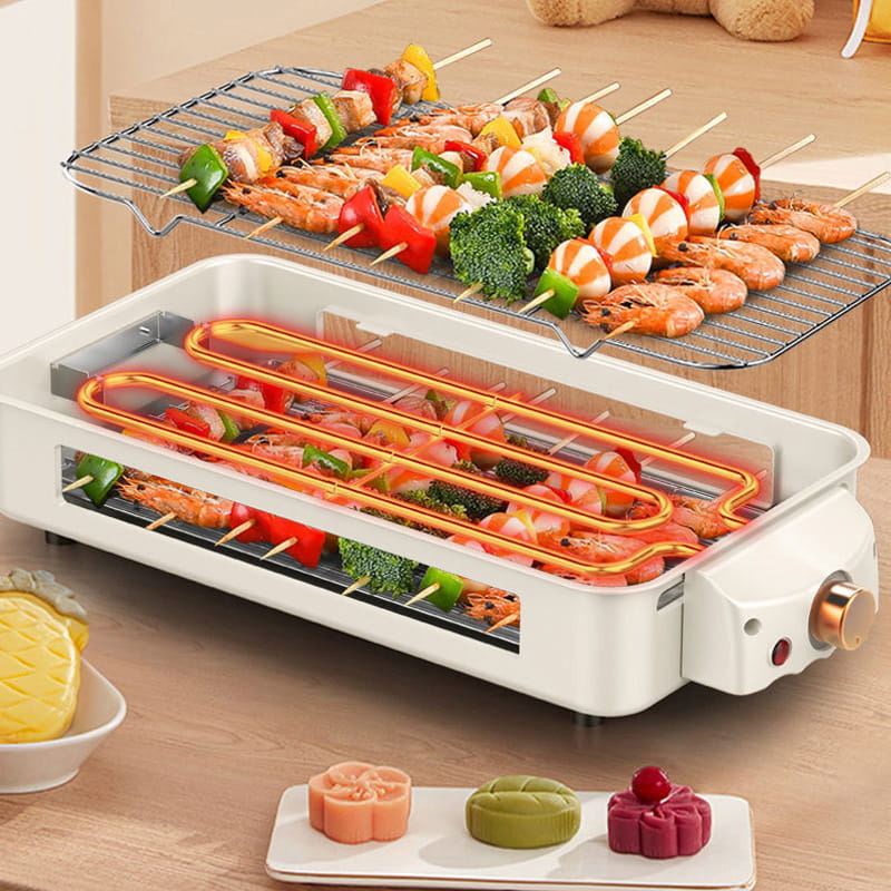 Large Capacity Detachable Multi-Function Smokeless Electric Grill