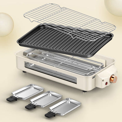 Large Capacity Detachable Multi-Function Smokeless Electric Grill