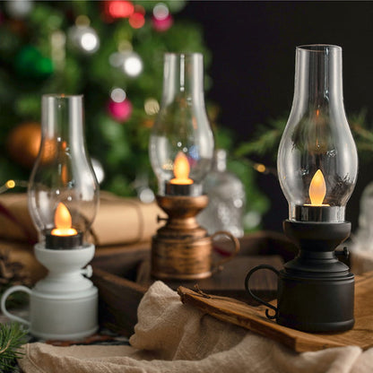 👍Ontvang van tevoren een 49% korting voor Kerstmis💥💥LED Vintage Kerosine Lamp Elektronische Swing Kaars