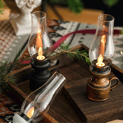 👍Ontvang van tevoren een 49% korting voor Kerstmis💥💥LED Vintage Kerosine Lamp Elektronische Swing Kaars