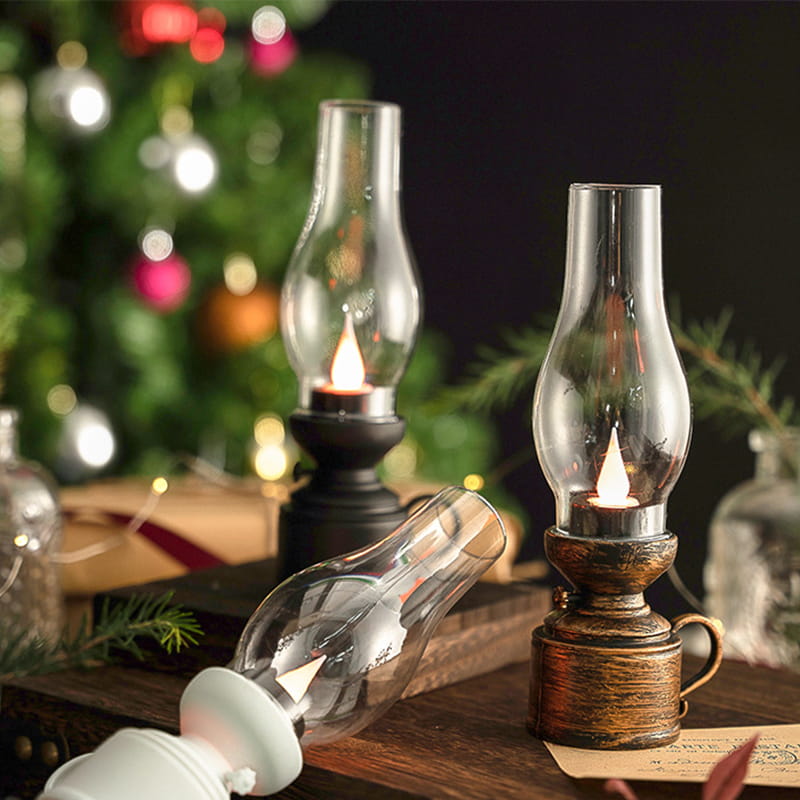 👍Ontvang van tevoren een 49% korting voor Kerstmis💥💥LED Vintage Kerosine Lamp Elektronische Swing Kaars