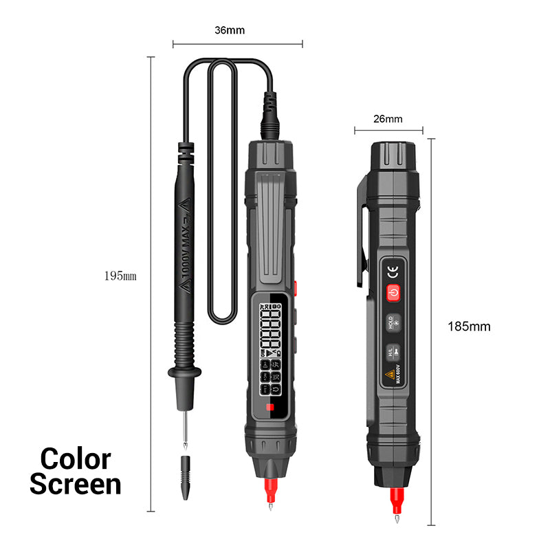 Smart Automatic Voltage Tester Set with Flashlight