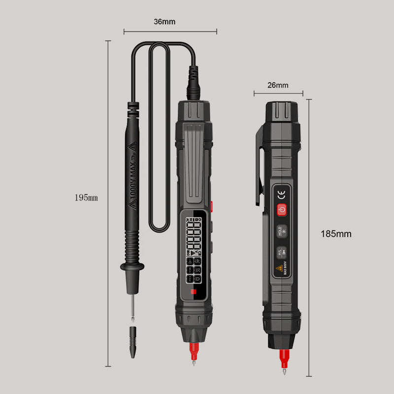 Smart Automatic Voltage Tester Set with Flashlight