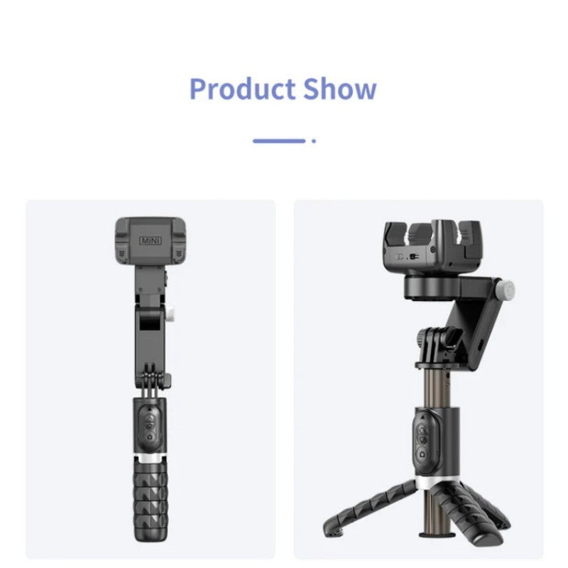 360° Draaibare 3-Assige Opvouwbare Gimbal Stabilisator voor Smartphone Opnames