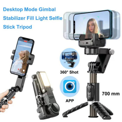 360° Draaibare 3-Assige Opvouwbare Gimbal Stabilisator voor Smartphone Opnames