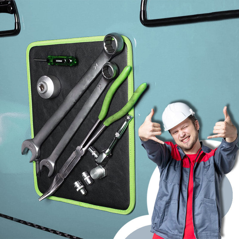 🌞50% Korting!🔧Krachtige Magnetische Gereedschapsmat – Houd Schroeven, Onderdelen en Gereedschap Veilig op hun Plaats
