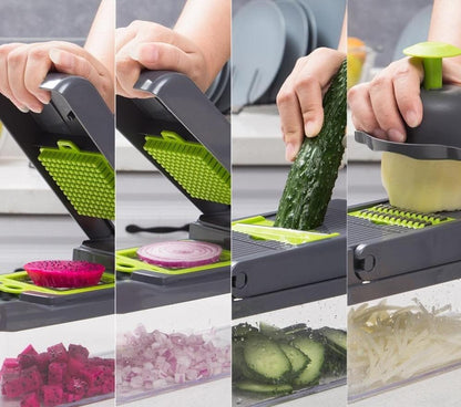 🎁 MOEDERDAG-UITVERKOOP 50% KORTING!!! 🧑‍🍳Multi-Knife™ | Multifunctionele groentesnijder | 16-delige set🥗