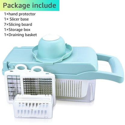 🎁 MOEDERDAG-UITVERKOOP 50% KORTING!!! 🧑‍🍳Multi-Knife™ | Multifunctionele groentesnijder | 16-delige set🥗