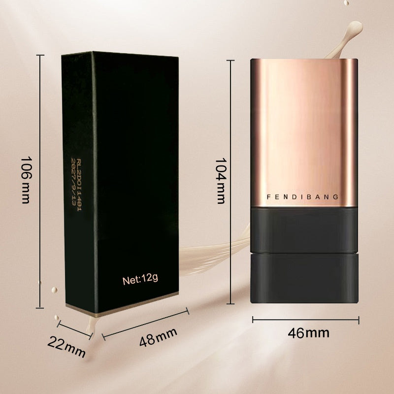 Natural Matte Finish Foundation Stick With Brush