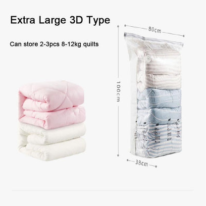 Vacuum-free three-second compression 3D storage bag