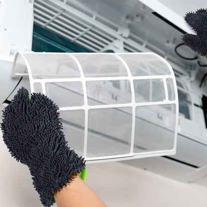 Double-sided five-finger car wash gloves