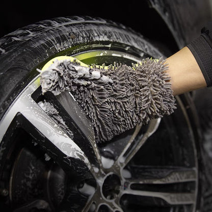 Double-sided five-finger car wash gloves