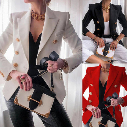 Women’s Stylish and Comfortable Solid Color Blazer