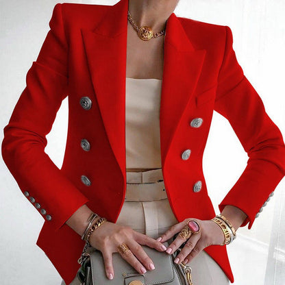 Women’s Stylish and Comfortable Solid Color Blazer