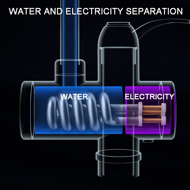 Waterkraan voor elektrische doorstroomverwarmer