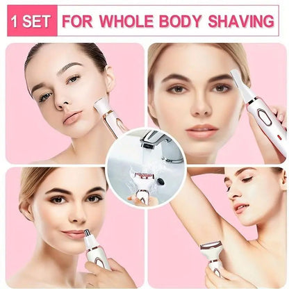 4-in-1 Elektrische Draadloze Dames Lichaamshaar Scheermachine