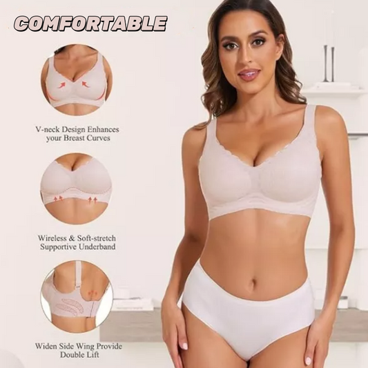 5 PCS Easy-Wear Sexy Beha met Plooien voor Vrouwen