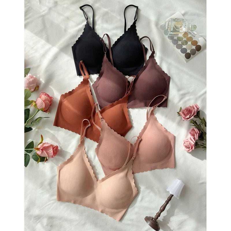 5 PCS Easy-Wear Sexy Beha met Plooien voor Vrouwen