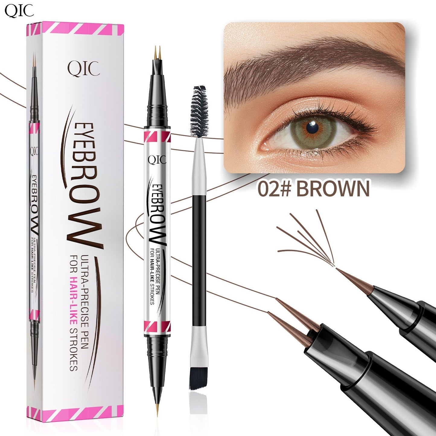🔥 Koop 1 krijg 1 gratis 💗 Tweezijdig wenkbrauwpotlood