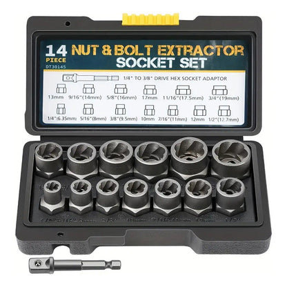 Beschadigde schroef- en boutuittrekset