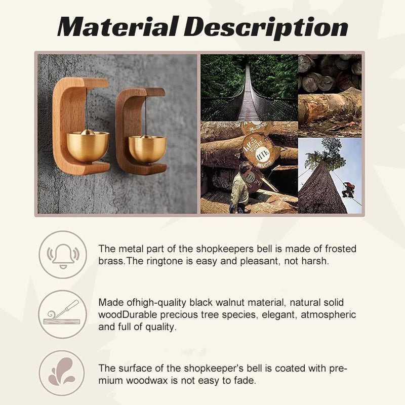 🔥2025 HOT SALE🔥 Magnetic Wooden Wind Chime Doorbell Decoration