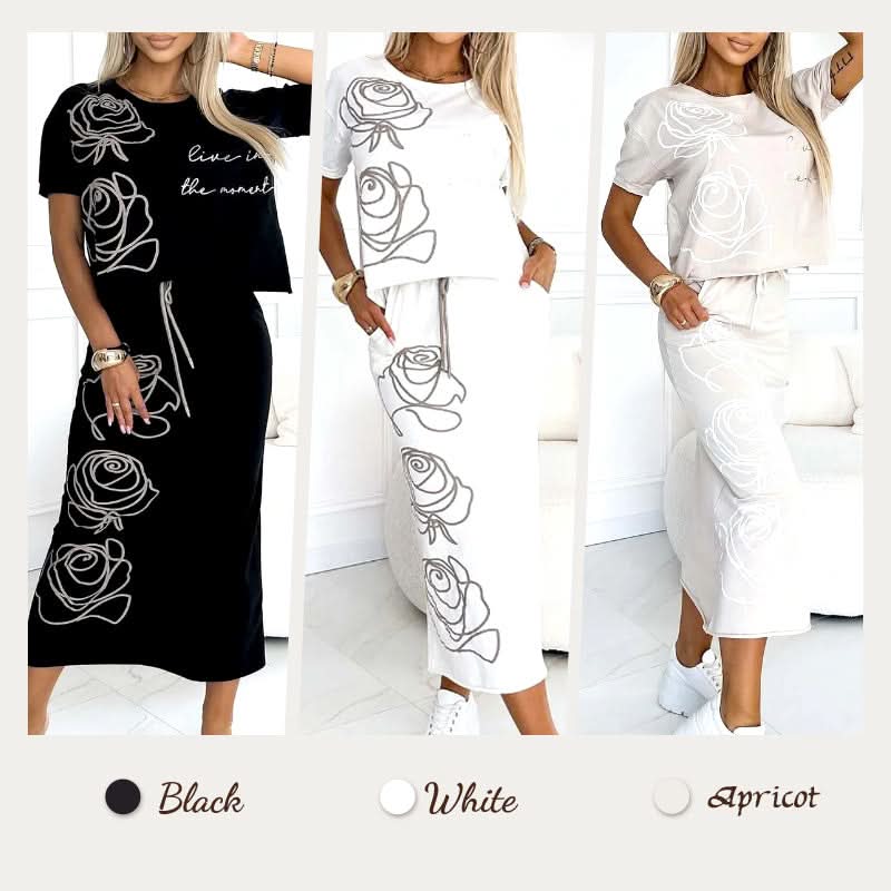 Casual T-shirt met bloemen en bustier voor dames