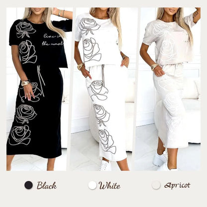 Casual T-shirt met bloemen en bustier voor dames