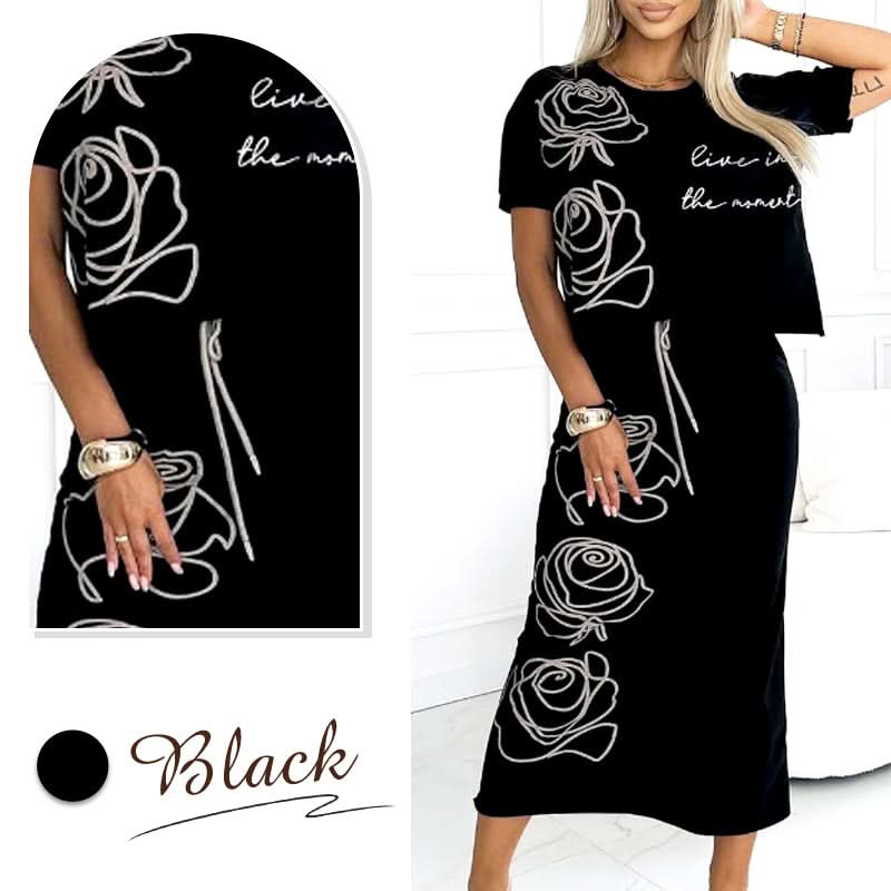 Casual T-shirt met bloemen en bustier voor dames