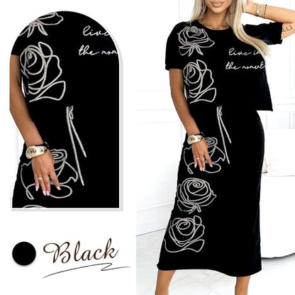 Casual T-shirt met bloemen en bustier voor dames
