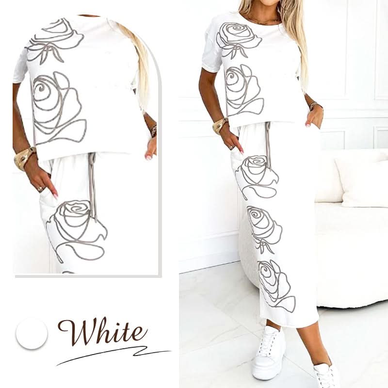 Casual T-shirt met bloemen en bustier voor dames