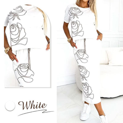Casual T-shirt met bloemen en bustier voor dames