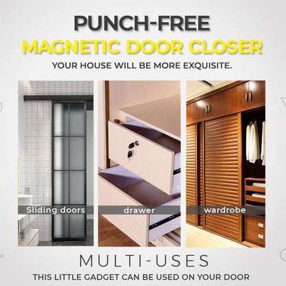 Non-perforated Magnetic Door Closer