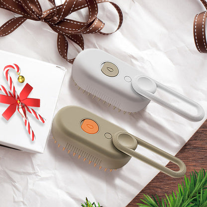 🐾💆 Multifunctionele Huisdier Massage Kam – 3-in-1 Met Sprayfunctie, Zachte Ronde Tanden & Draaibare Handgreep（Perfect voor Vachtverzorging & Relaxatie!）