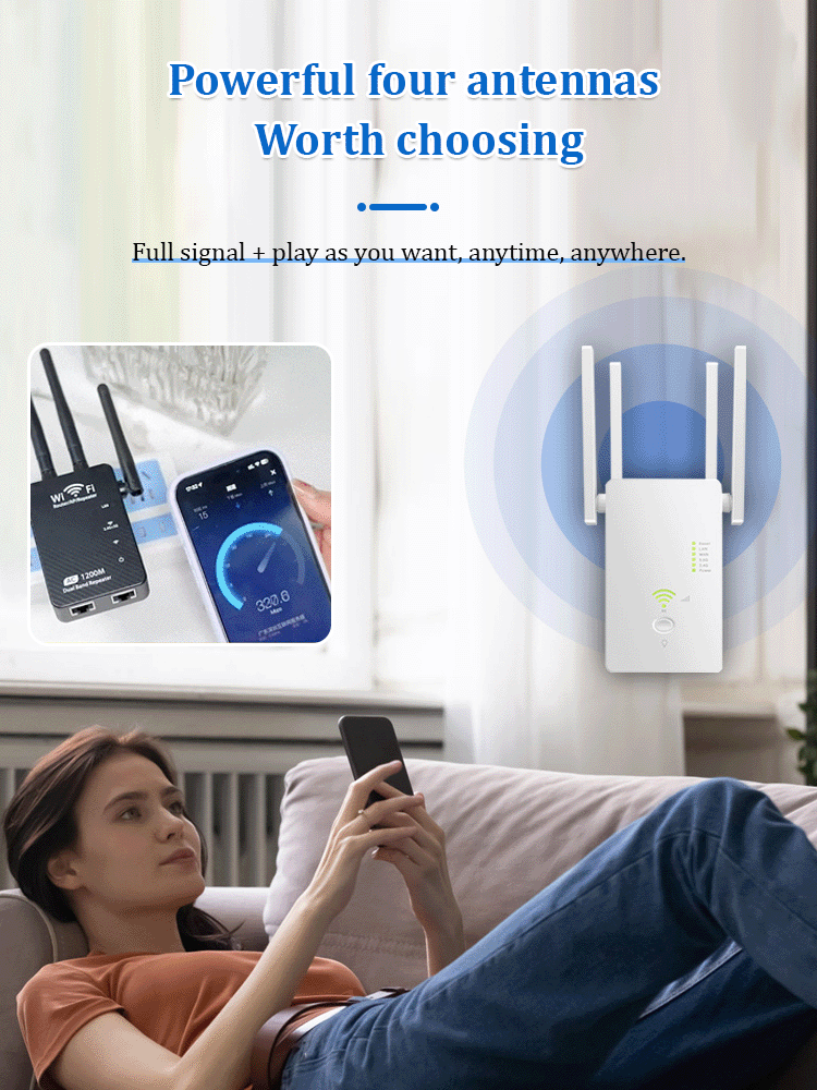 Draadloos WiFi-apparaat met twee banden