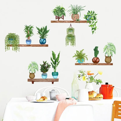 🌿💐3D Green Plant Wall Sticker